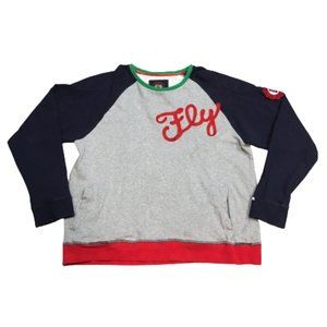 Born Fly Keep Rising Pullover Sweatshirt 3XL Grey